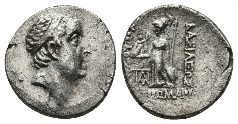 CAPPADOCIAN KINGDOM. Ariobarzanes I Philoromaeus (96-63 BC). AR drachm (16.5mm, ...