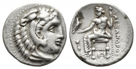KINGS OF MACEDON. Alexander III ‘the Great’, 336-323 BC. Drachm (Silver, 17 mm, 4.29 g, 12 h), Miletos, struck under Philoxenos, circa 325-323. (17mm,...