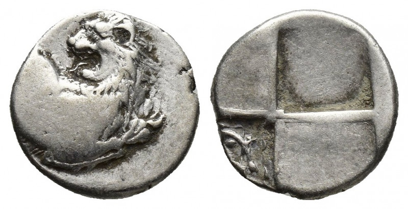 THRACE, Chersonesos. Circa 386-338 BC. AR Hemidrachm (13mm, 2.4 g). Forepart of ...