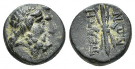 PISIDIA. Termessos? AE (13.6mm, 2.8 g) Laureate head of Zeus to right. Rev: Winged thunderbolt.