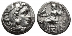 Kings of Macedon, Antigonos I Monophthalmos (Strategos of Asia, 320-306/5 BC, or king, 306/5-301 BC). AR Drachm (16mm, 4.0g ). In the name and types o...