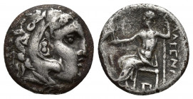 MACEDONIAN KINGDOM. Alexander III the Great (336-323 BC). AR drachm (15.8mm, 2.8g ). NGC VF, scratch. Imitative issue of an Alexander drachm. Head of ...