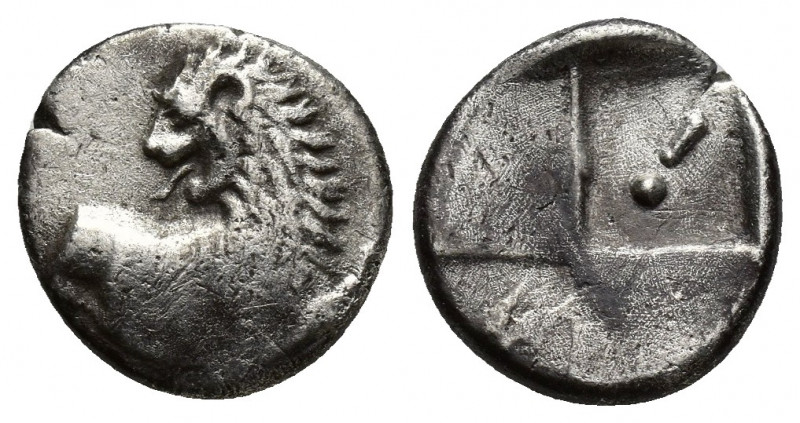 THRACE, Chersonesos. Circa 386-338 BC. AR Hemidrachm (13mm, 2.2 g). Forepart of ...