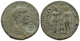 Pamphylia. Side, Valerian I Æ AD 253-260. (29mm, 17.1 g) [AVT KAI Π]O ΛIK OVAΛЄPIANON CЄB, laureate, draped and cuirassed bust to right; IA to right /...