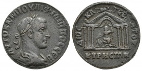 Syria, Cyrrhestica. Cyrrhus. Philip II. A.D. 247-249. AE sestertius cognate (27.5 mm, 18.5 g ). Antioch mint, struck A.D. 247-249. AY[TOK K M ΙΟ]ΥΛI Φ...