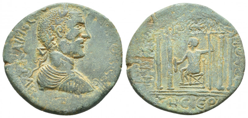 CILICIA. Selinus-Traianopolis. Trajan Decius, 249-251. Tetrassarion (29 mm, 10.2...