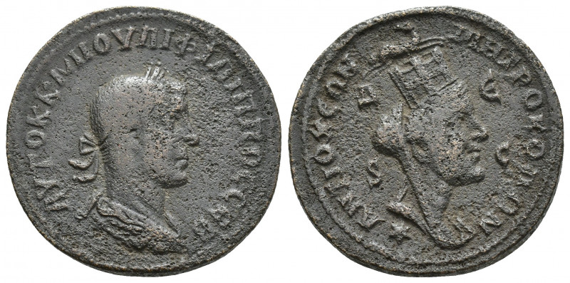 SYRIA, Seleucis and Pieria. Antioch. Philip II. 247-249 AD. Æ (29mm, 16.8 g). La...