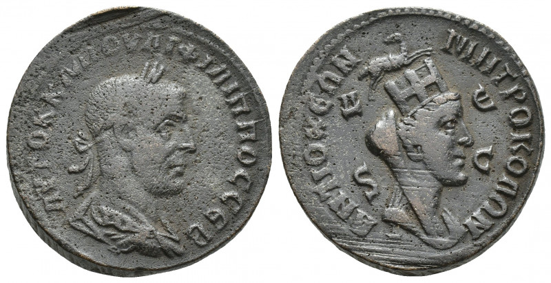 SYRIA, Seleucis and Pieria. Antioch. Philip II. 247-249 AD. Æ (29mm, 15.9 g). La...