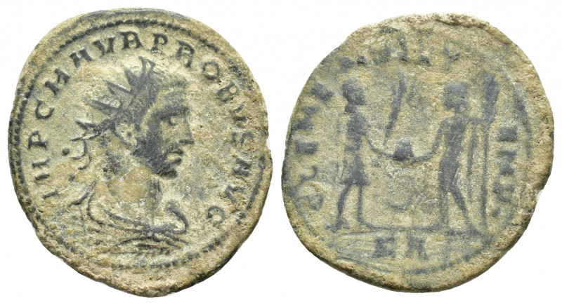 Probus (276-282 AD). AE silvered Antoninianus (22 mm, 4.2 g), Cyzicus, c. 276 AD...