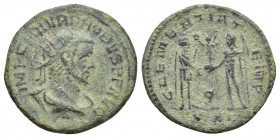 PROBUS (276-282). Antoninianus. Cyzicus. (20mm, 3.1 g) Obv: IMP C M AVR PROBVS PF AVG. Radiate, draped and cuirassed bust right. Rev: CLEMENTIA TEMP /...