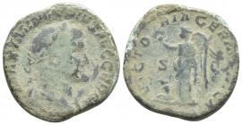 MAXIMINUS I. 235-238 AD. Æ Sestertius (29mm, 18.6 g). Struck 236-238 AD. Laureate, draped and cuirassed bust right, seen from behind / VICTORIA GERMAN...