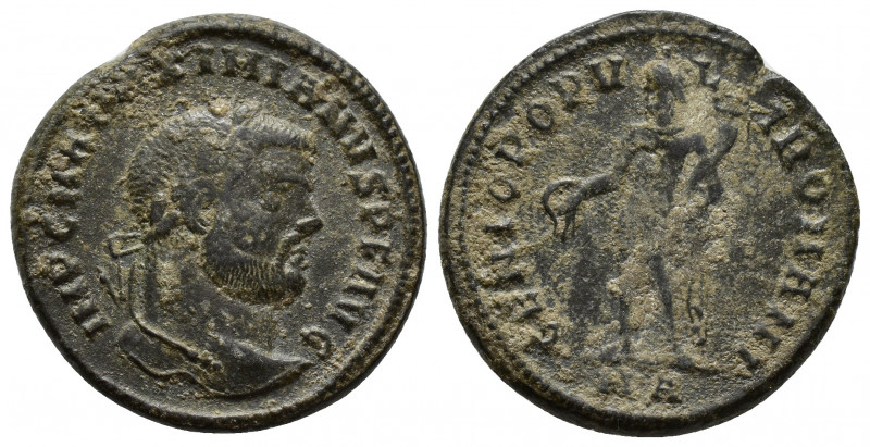 Maximianus. First reign, A.D. 286-305. AE follis (26 mm, 10.2 g ). Heraclea mint...