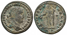 GALERIUS. 305-311 AD. Æ Follis (26mm - 9.8 g). Cyzicus mint. Struck 307 AD. IMP C GAL VAL MAXIMIANVS P F AVG, laureate head right / GENIO POPV-LI ROMA...