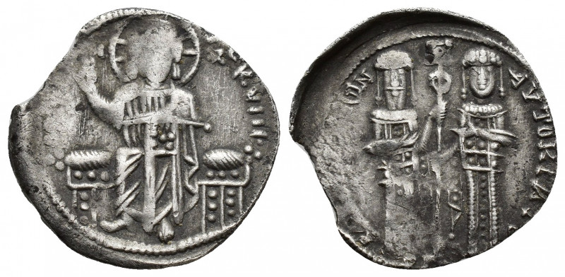 Andronicus II and Michael IX, 1295-1320 AD. AR Basilikon (21.5 mm, 1.9 gm). Chri...