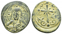 ANONYMOUS FOLLIS. Class I. Attributed to Nicephorus III Botaniates (1078-1081 AD). AE, Follis. (22mm, 4.7 g) Obv: IC - XC. Facing bust of Christ Panto...