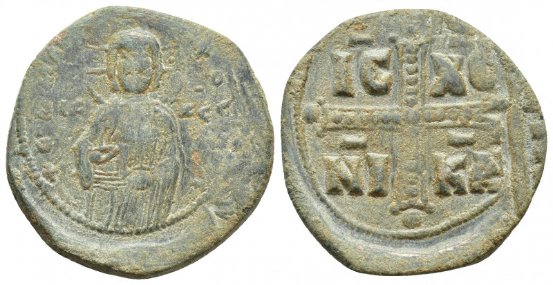 Time of Michael IV. Circa 1034-1041, Crusades era. Æ follis (anonymous). (28mm, ...