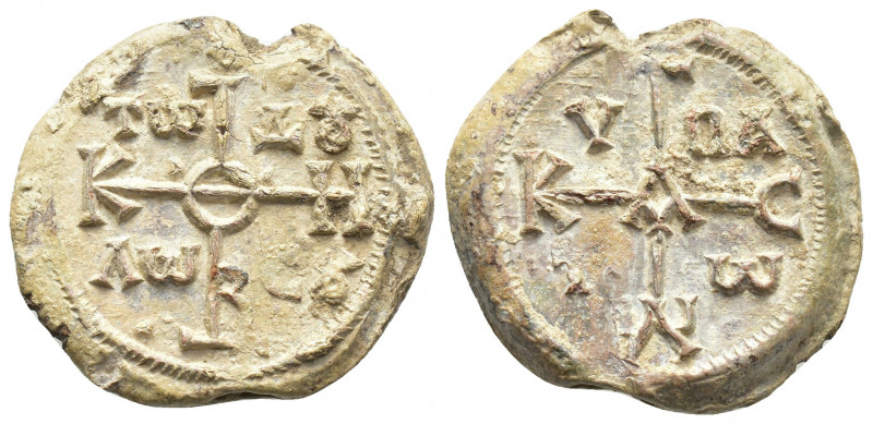 Unidentified Byzantine lead seal, 27 mm, 17.9 gr.