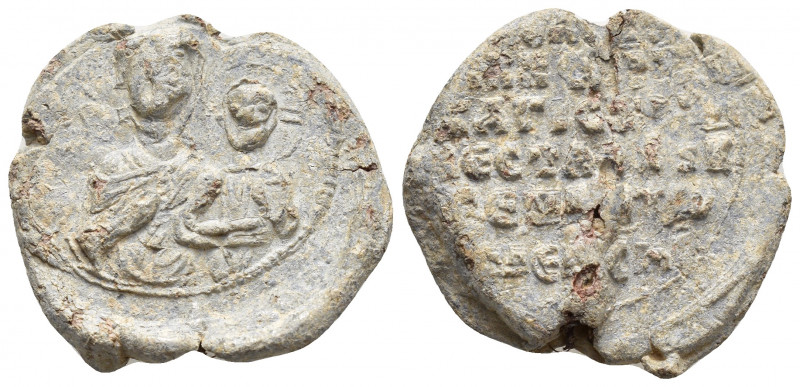 Unidentified Byzantine lead seal, 29 mm, 13.4 gr.