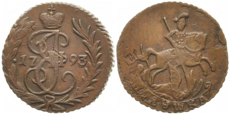 RUSSLAND GROSSFUERSTENTUM / KAISERREICH
Katharina II., 1762 - 1796. Ku.- Polusc...