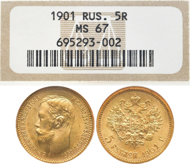 RUSSLAND GROSSFUERSTENTUM / KAISERREICH
Nikolaus II., 1894 - 1917. 5 Rubel 1901...