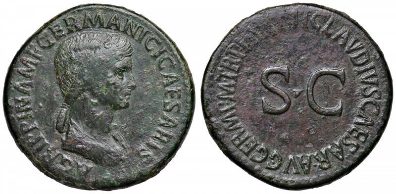 Agrippina (periodo di Claudio, 41-54) Sesterzio - Busto a d. - R/ SC nel campo -...