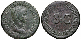Agrippina (periodo di Claudio, 41-54) Sesterzio - Busto a d. - R/ SC nel campo - RIC 102 AE (g 30,37) Piccoli ritocchi ma bell’esemplare