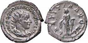 Gordiano III (238-244) Antoniniano - Busto radiato a d. - R/ La Letizia stante a s. - RIC 86 AG (g 4,78)