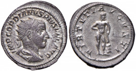 Gordiano III (238-244) Antoniniano - Busto radiato a d. - R/ Ercole stante a d. - RIC 95 AG (g 4,99)