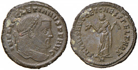 Diocleziano (284-305) Follis (Cartagine) Testa laureata a d - R/ Cartagine stante a s. - RIC 31 AE (g 9,19)