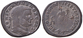 Costanzo Coro (305-306) Follis - Busto a d - R/ Genio stante a s. - RIC 106 AE (g 9,19)