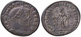 Galerio (305-311) Follis (Ticinum) Busto a d - R/ Genio stante a s. - AE (g 9,86)