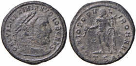 Galerio (305-311) Follis (Thessalonica) Busto a d - R/ Genio stante a s. - AE (g 9,92) Graffi