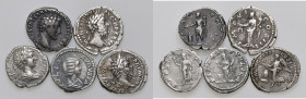 Lotto di cinque denari imperiali