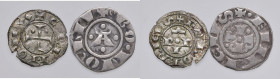 BOLOGNA Comune (1191-1337) Bolognino - AG (g 0,99) In lotto con moneta di Cremona con tondello fratturato e riattaccato