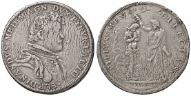 FIRENZE Ferdinando I (1587-1609) Piastra 1589 - MIR 224/2 AG (g 32,00) R Screpolature diffuse tipiche dell’emissione. Colpi al bordo e minimi graffiet...