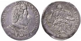 FIRENZE Cosimo II (1608-1621) Testone 1611 - MIR 265/1 AG (g 9,10) RR Schiacciature marginali