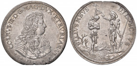 FIRENZE Cosimo III (1670-1723) Piastra 1677 - MIR 326/4 AG (g 31,23)