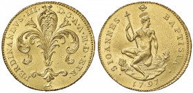 FIRENZE Ferdinando III (1790-1801) Ruspone 1797 - MIR 402/7 AU (g 10,42) RR Da montatura