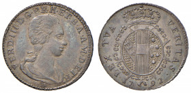 FIRENZE Ferdinando III (1790-1801) Mezzo paolo 1792 - MIR 409 AG (g 1,34) R Graffi al D/. Colpo al bordo