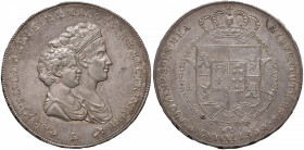 FIRENZE Carlo Lodovico (1803-1807) Mezza dena 1804 - MIR 426/2 AG (g 19,76) RR Minimi segnetti al D/