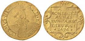 LIVORNO Ferdinando II (1621-1670) Ongaro 1676 - MIR 72/3 (indicato R/3) AU (g 3,48) RRR