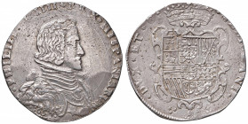 MILANO Filippo IV (1621-1665) Filippo 1657 - MIR 364 AG (g 27,76) Screpolature e porosità