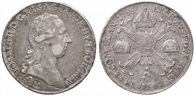 MILANO Giuseppe II (1780-1790) Crocione 1788 - MIR 459/3 AG (g 29,44) RR Graffietti