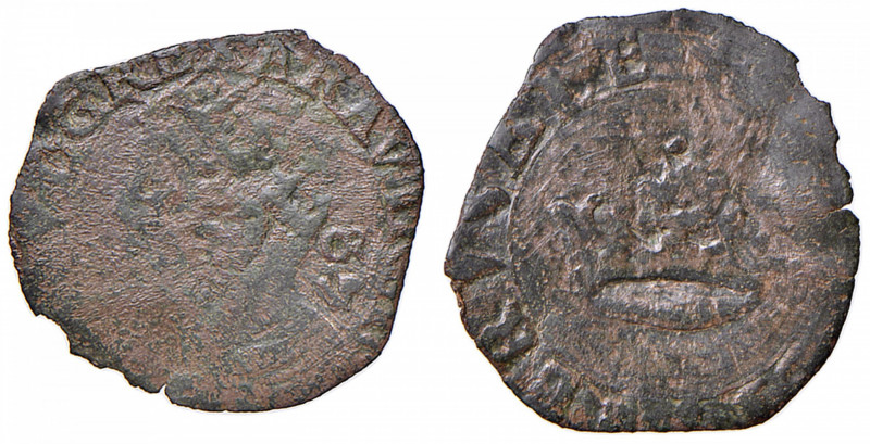 NAPOLI Filippo II (1554-1598) 2 Cavalli Testa coronata a sinistra - Magliocca 17...