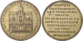 Gregorio XV (1595-1632) Medaglia 1626 fondazione Chiesa di San Ignazio - MD (g 69,42 - Ø 63 mm) Graffietti