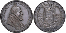 Urbano VIII (1623-1644) Medaglia 1625 A. III - Opus: G. Mola - AE (g 27,32 - Ø 35 mm) Difetto di conio