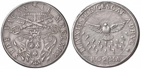 Sede Vacante (1669-1670) Piastra 1669 - Munt. 4 AG (g 31,15) RR Foro otturato, da montatura