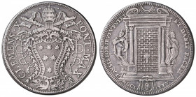Clemente X (1669-1676) Piastra 1675 Giubileo - Munt. 13 AG (g 31,62) Piccola screpolatura al R/
