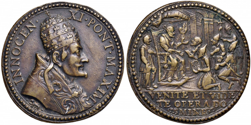 Innocenzo XI (1676-1689) Medaglia 1688 Udienza degli ambasciatori del Tonchino -...