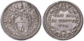 Clemente XI (1700-1721) Mezza piastra A. VIII - Munt. 54 AG (g 15,85) Appiccagnolo rimosso